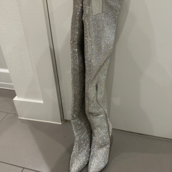 Thigh high BARBIE sparkly boots - Picture 4 of 4